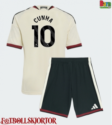 Manchester United Matheus Cunha #10 Tredje Kläder Barn 2026-27 Kortärmad (+ Korta byxor)